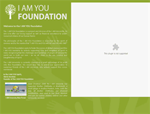 Tablet Screenshot of iamyou-foundation.org